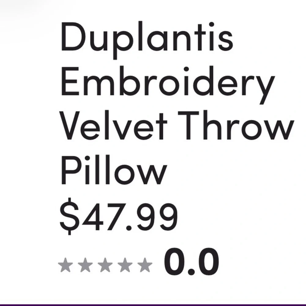 NWOT Duplantis Embroidery White/Pink Heart Patterned Valentine’s Day Pillow ❤️